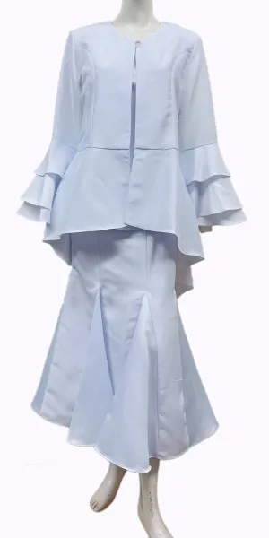 Hosanna 5167 Modest Outfit 3-Piece Set Tea Length Dress
