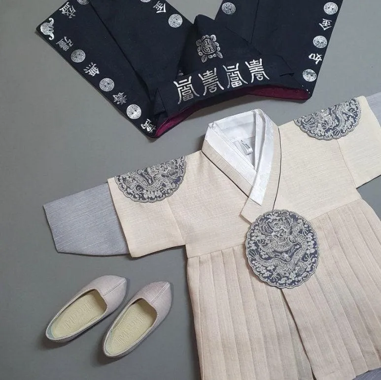 Hyungoon Pleated Pastel Boy Hanbok (100D-8YR)