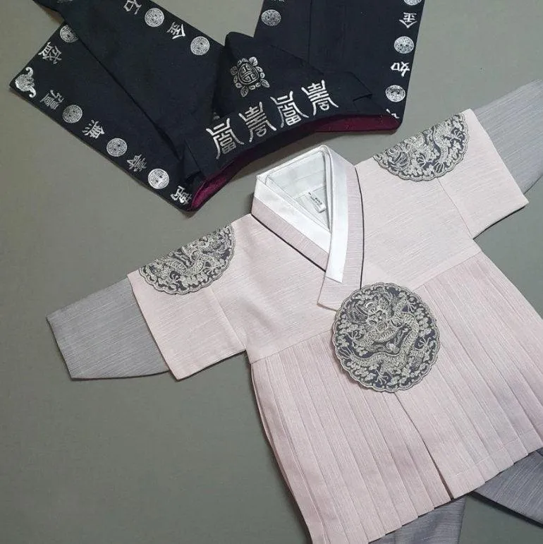 Hyungoon Pleated Pastel Boy Hanbok (100D-8YR)