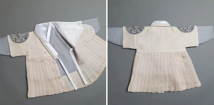 Hyungoon Pleated Pastel Boy Hanbok (100D-8YR)