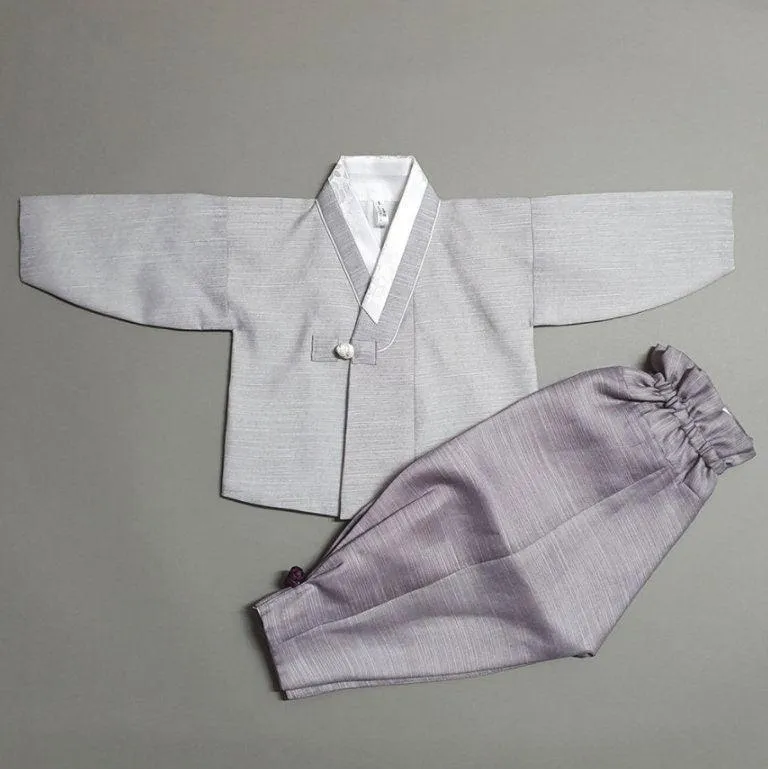 Hyungoon Pleated Pastel Boy Hanbok (100D-8YR)