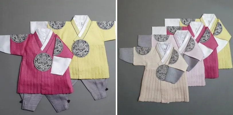 Hyungoon Pleated Pastel Boy Hanbok (100D-8YR)