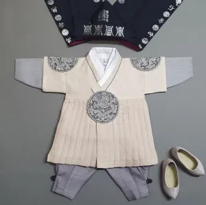 Hyungoon Pleated Pastel Boy Hanbok (100D-8YR)