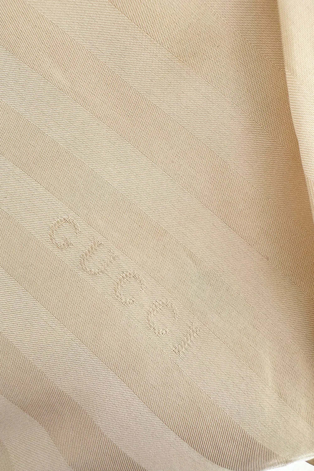 Iconic Fall 1996 Gucci by Tom Ford Runway Look 29 Menswear Inspired Ivory Faux Fur Coat w
