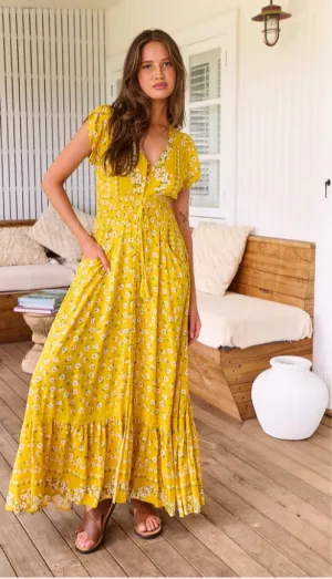 Jaase Sunshine Daisy Romi Mxi Dress
