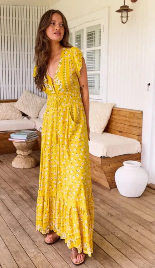 Jaase Sunshine Daisy Romi Mxi Dress