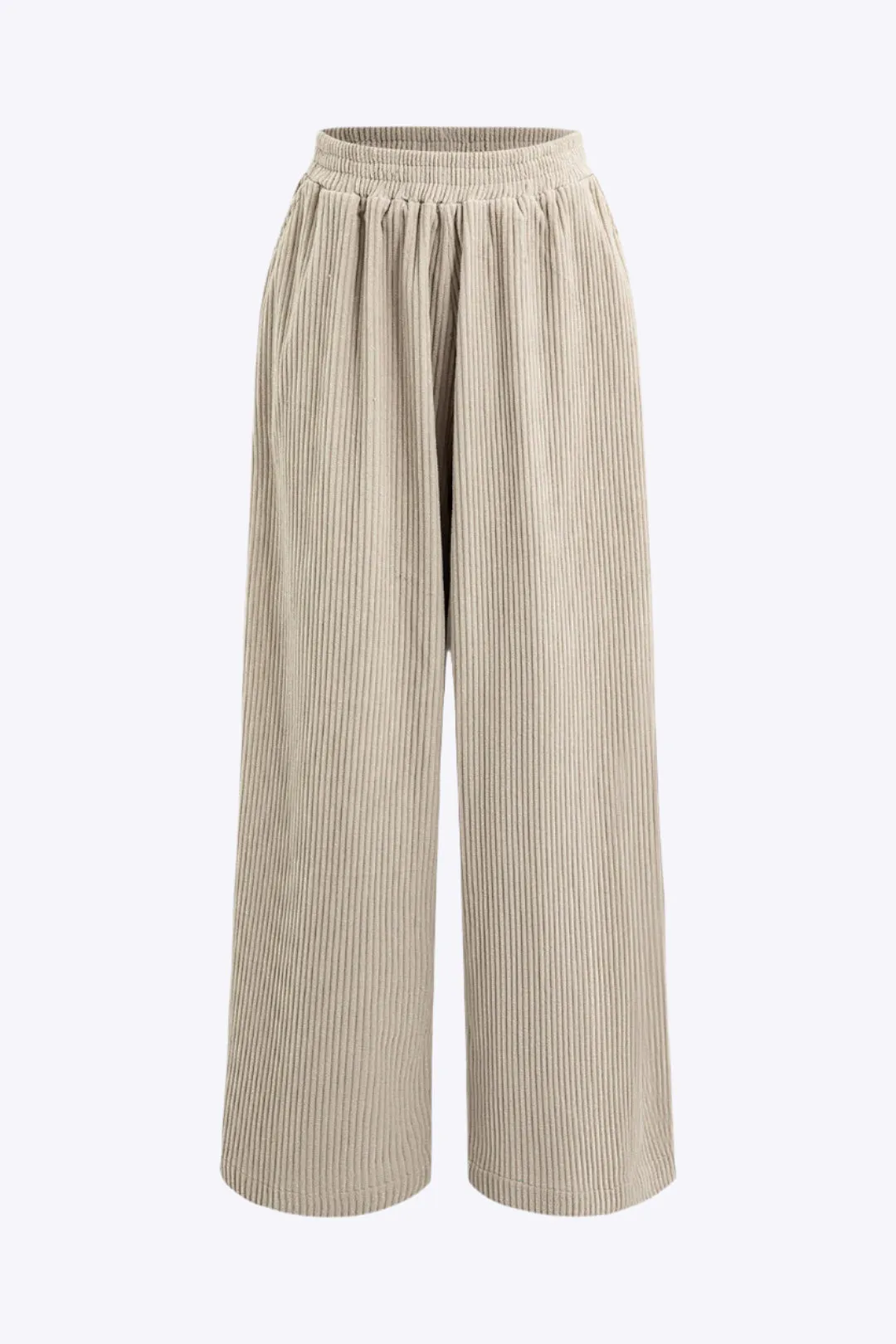 Jemma - Chic Pleated Elegance Woman's Wide Leg Pants