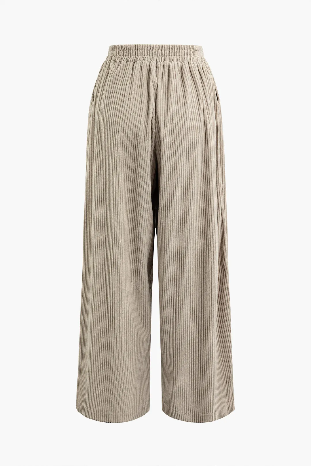 Jemma - Chic Pleated Elegance Woman's Wide Leg Pants