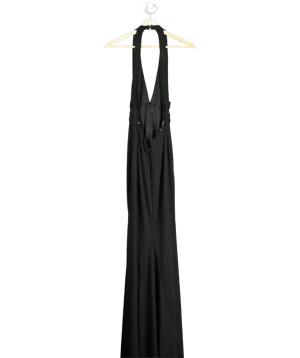 JJ's House Black V-neck Sleeveless Maxi Dress No Size