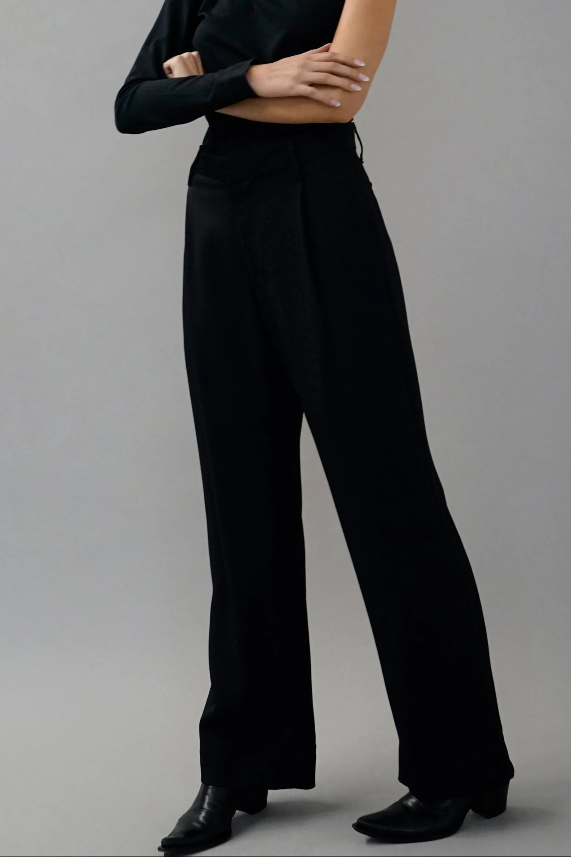 Jonas Black Pleated Trousers