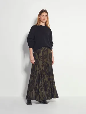 Juliette Hogan Evelyn Pleat Skirt - Midnight Flora