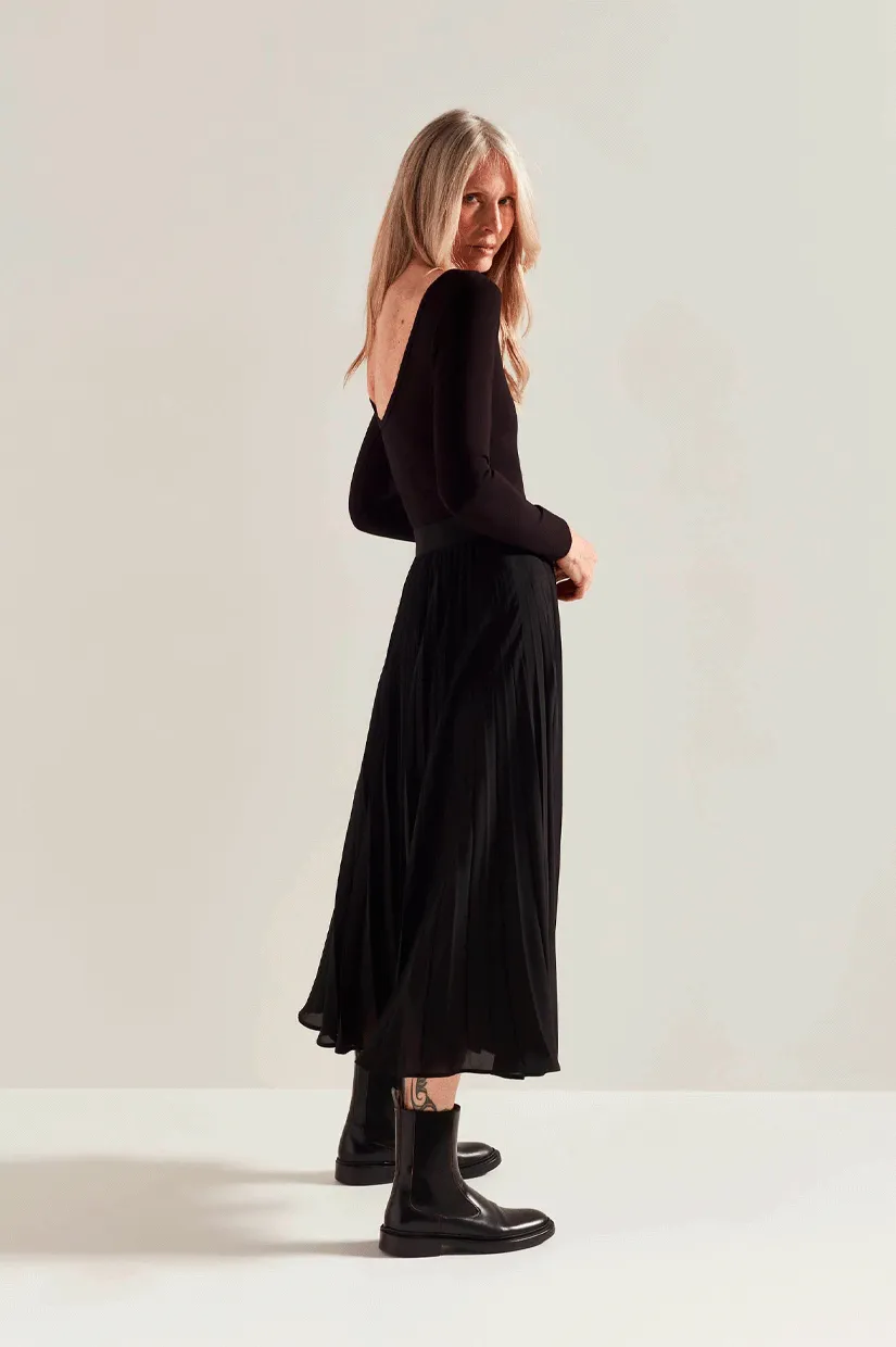 Juliette Hogan Posey Pleat Skirt - Black