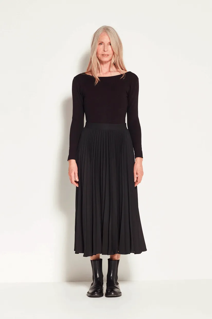 Juliette Hogan Posey Pleat Skirt - Black