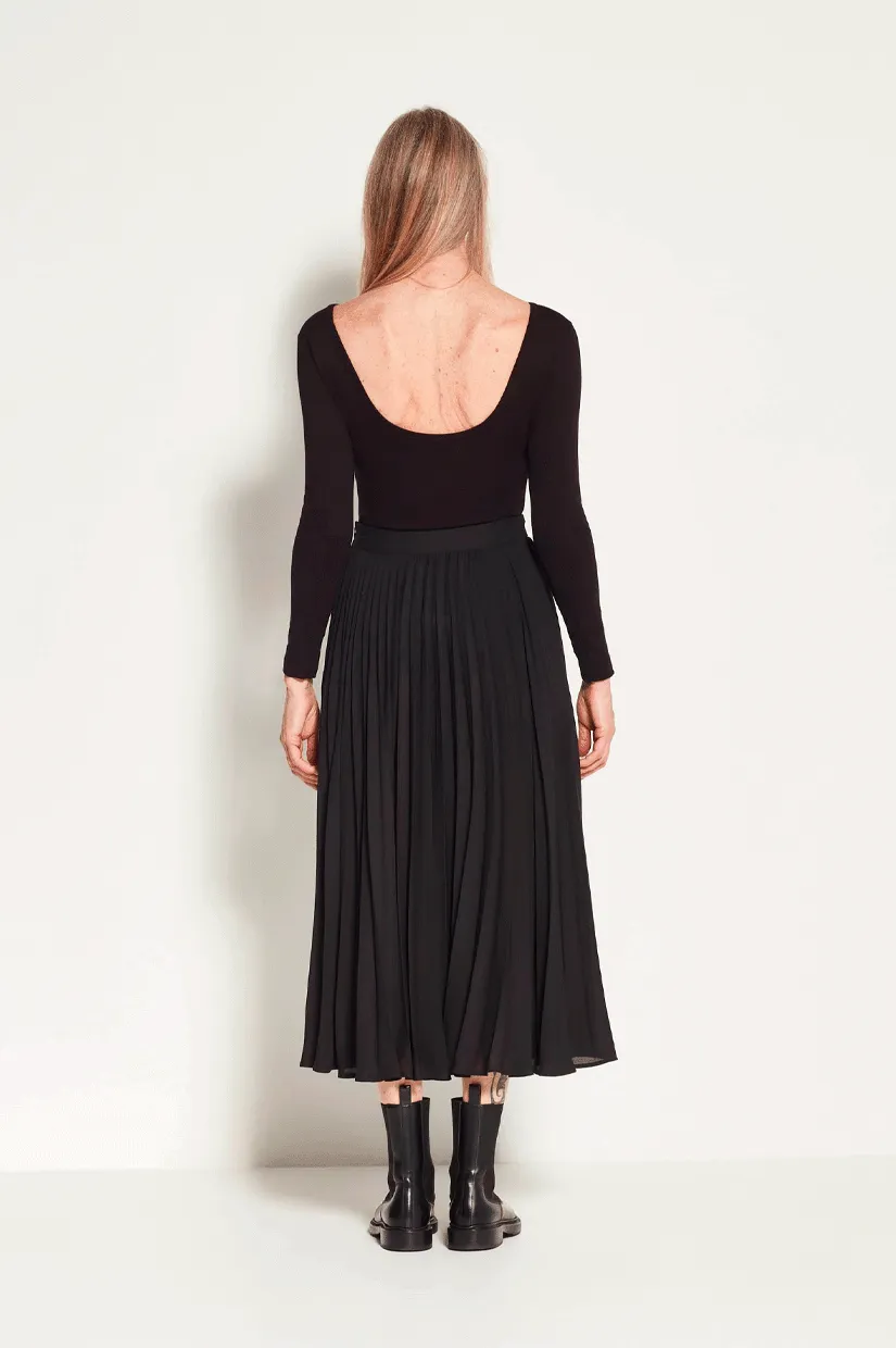 Juliette Hogan Posey Pleat Skirt - Black