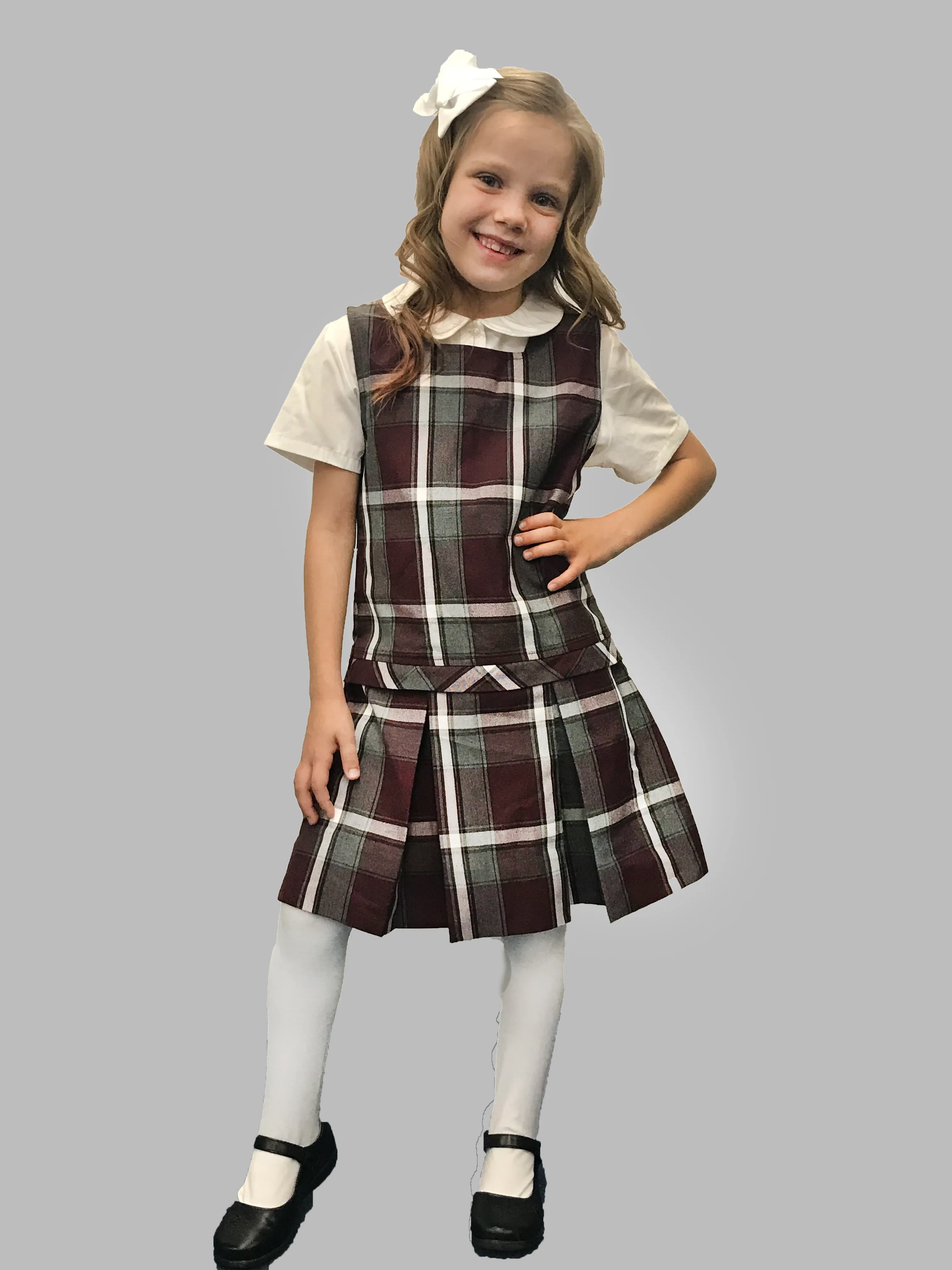 Jumper Plaid #91 High Square Neck Jumper