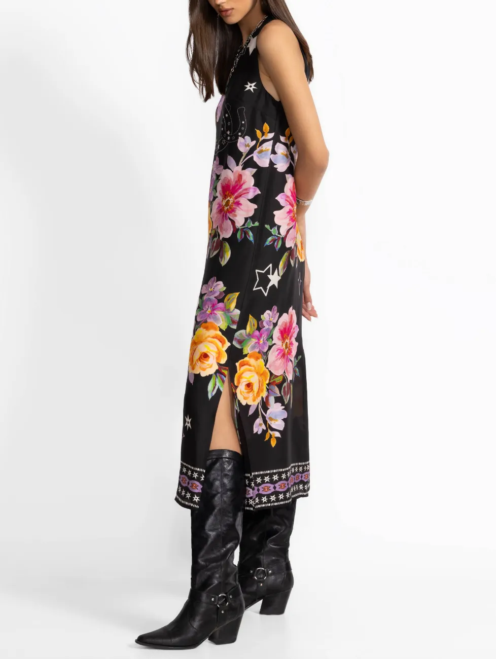 Karolina Tea Length Dress - Western Kasumi