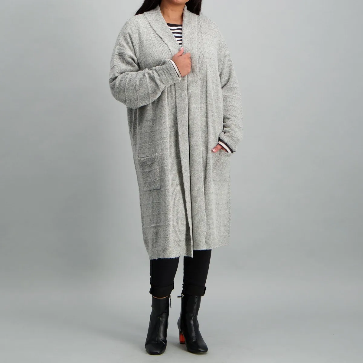 Ladies-Foldover Coatigan