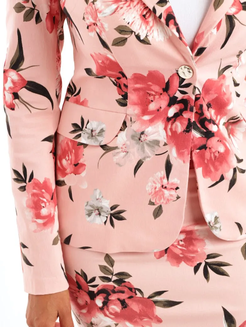 Ladies Printed Bengaline Jacket
