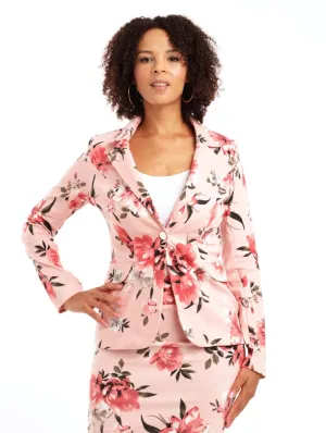 Ladies Printed Bengaline Jacket