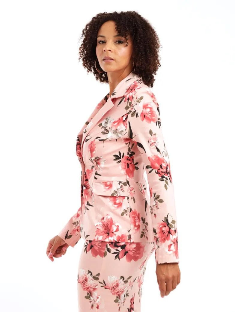 Ladies Printed Bengaline Jacket