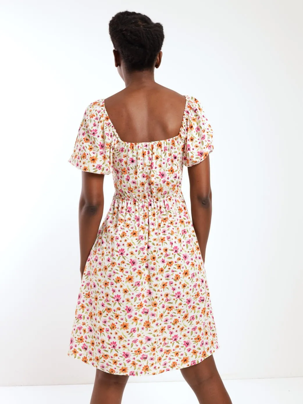 Ladies Ruched Tea Dress