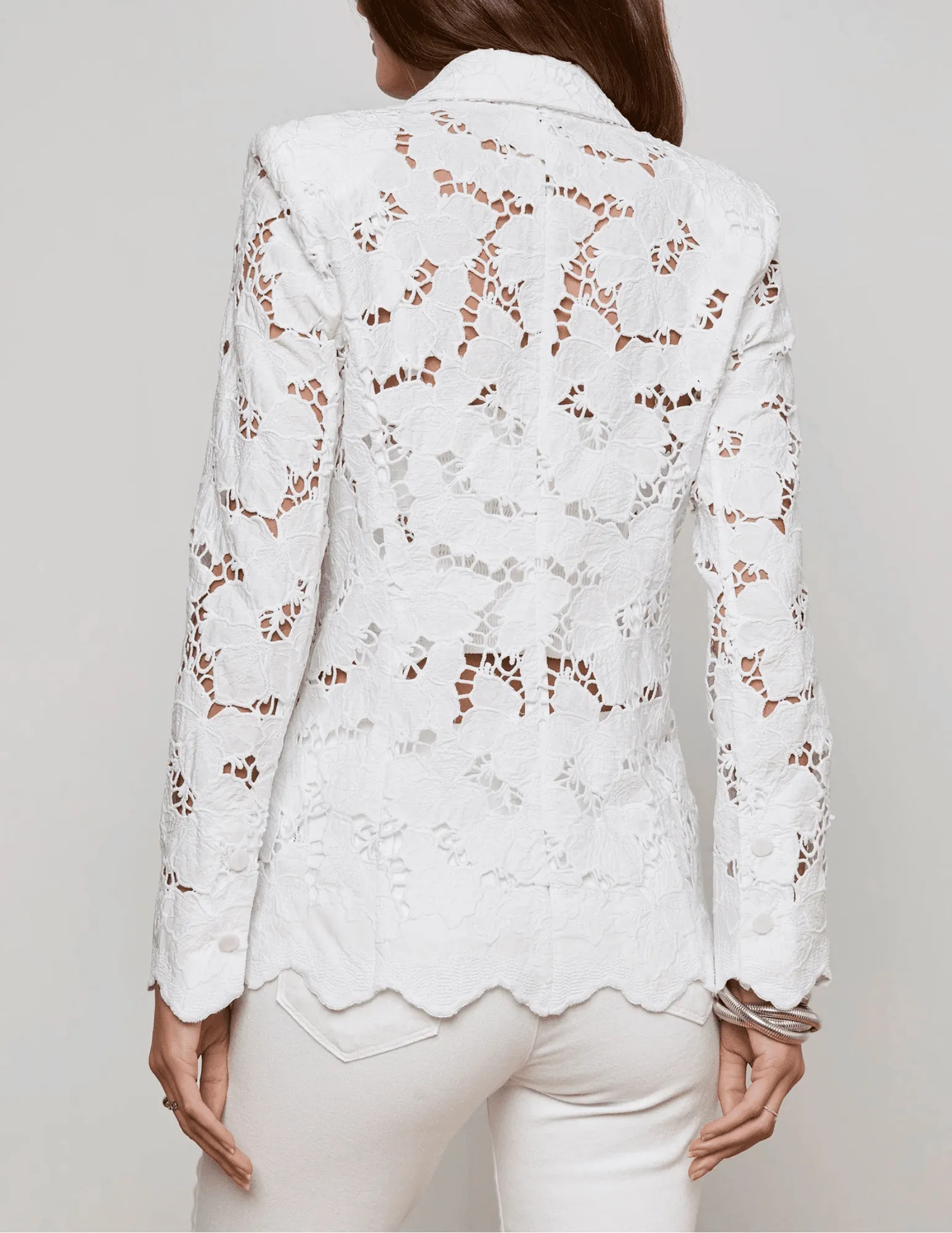 L'Agence Clementine Lace Blazer