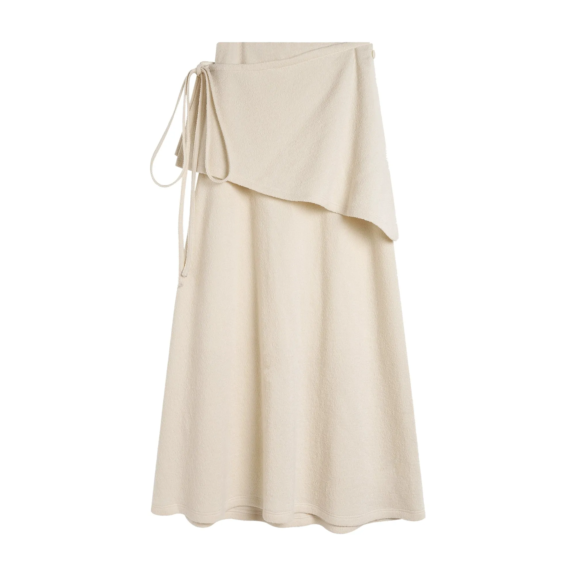 Layered Asymmetrical Wrap Skirt