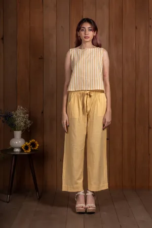 Lemon Paperbag Waist Pants