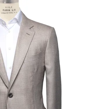 Light Grey and Cream Houndstooth Sportcoat