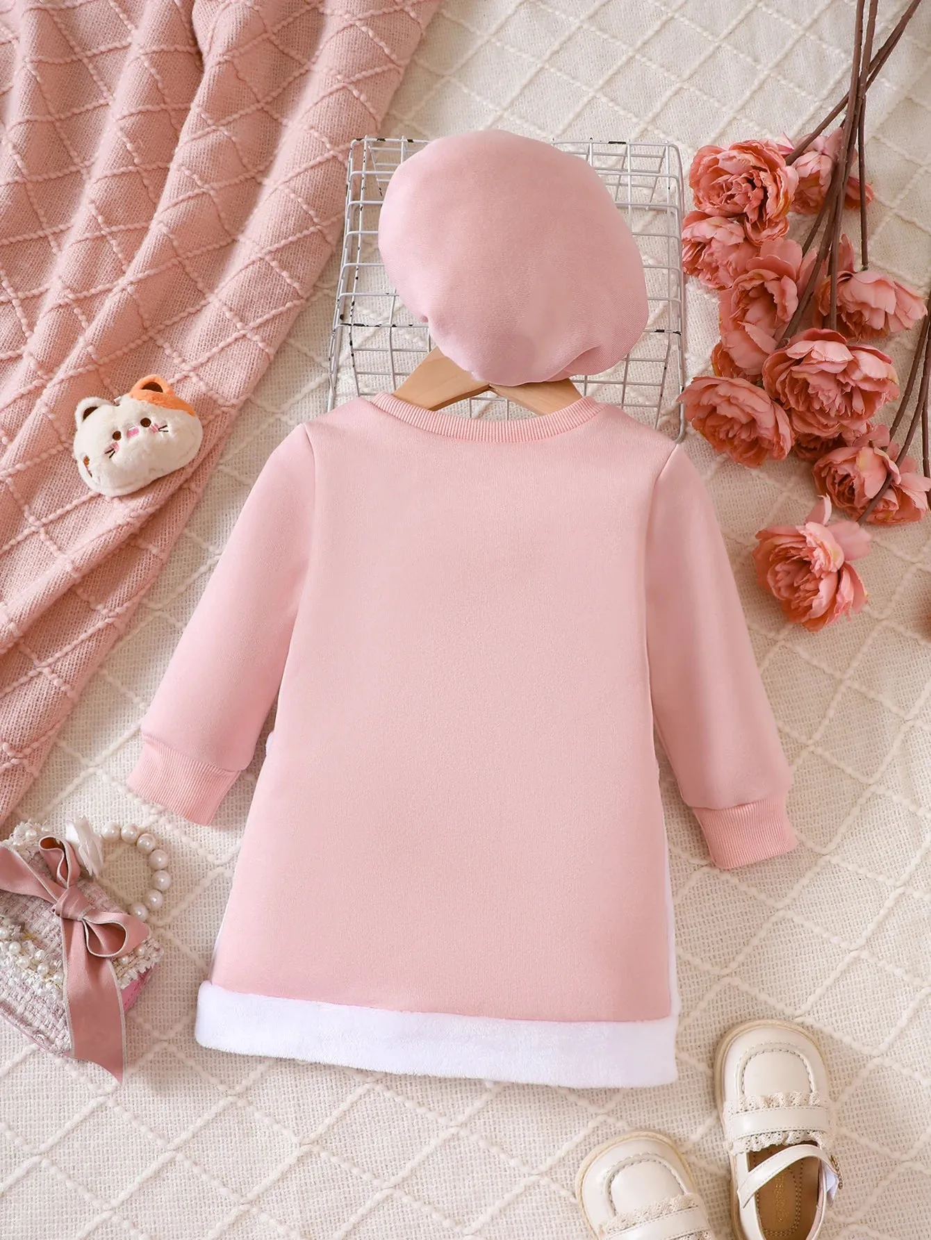 Little kitten Girls Dress & Hat