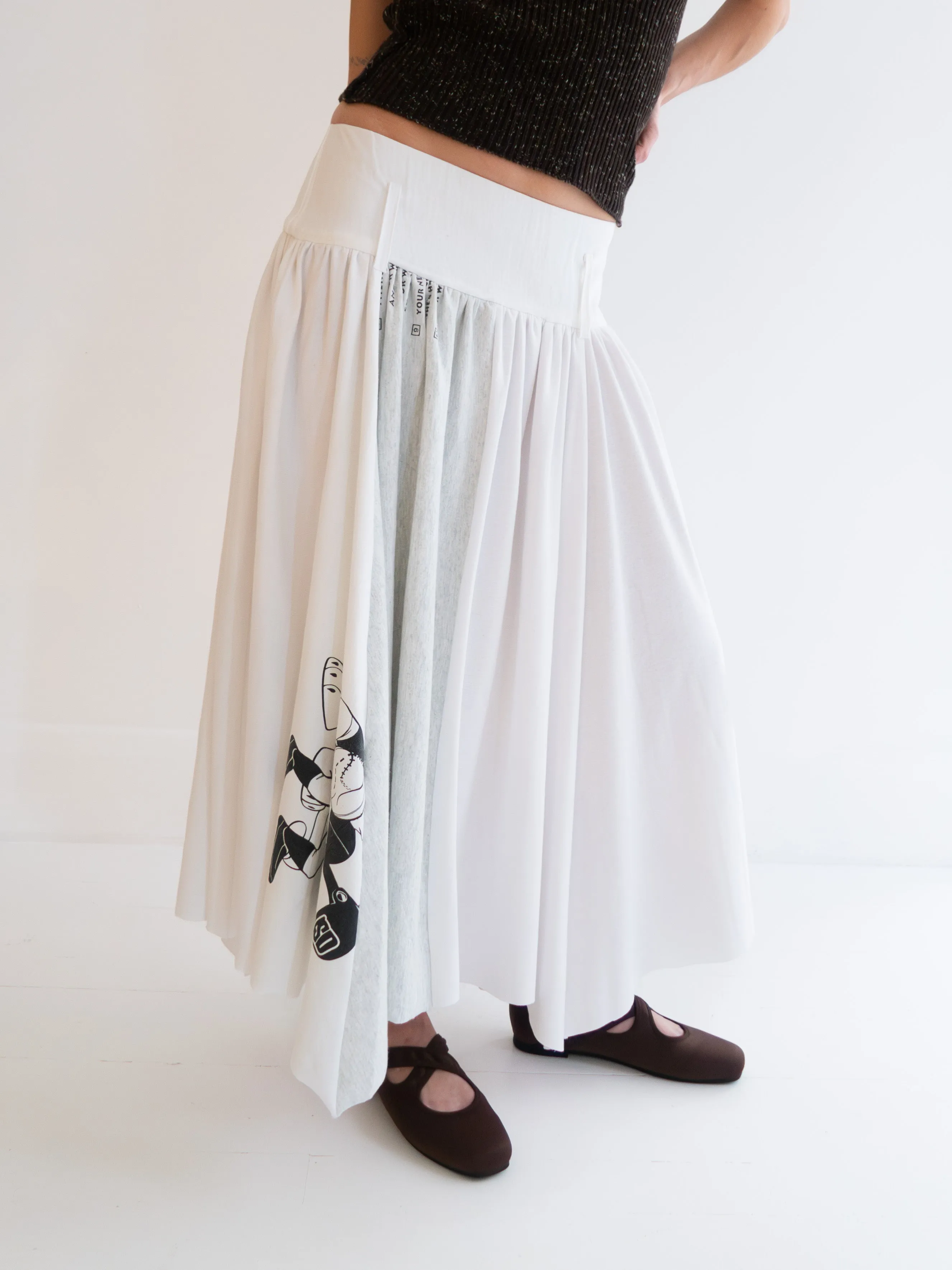 Logo Midi Skirt