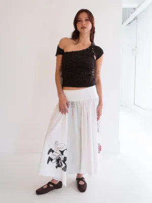 Logo Midi Skirt