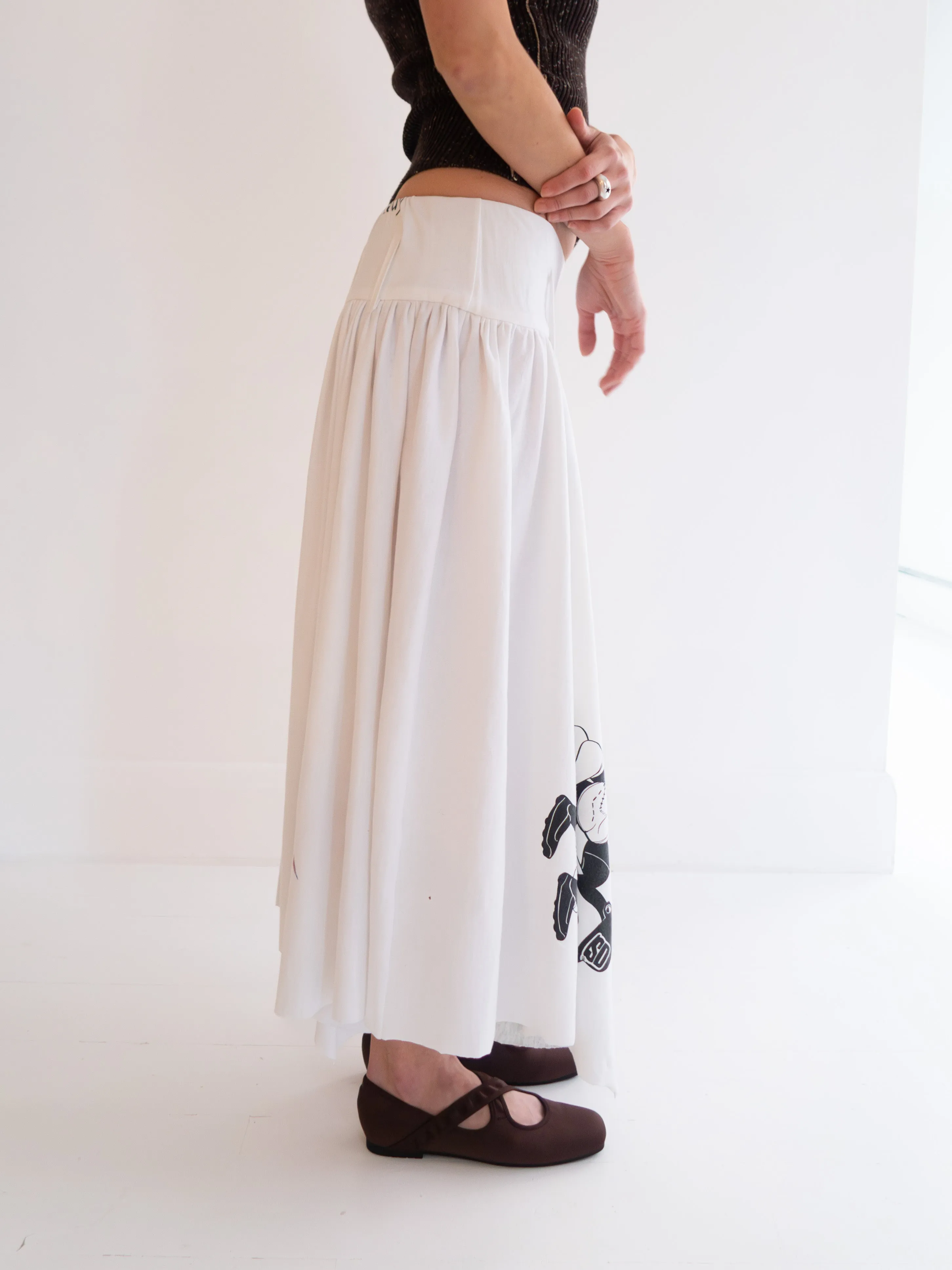 Logo Midi Skirt