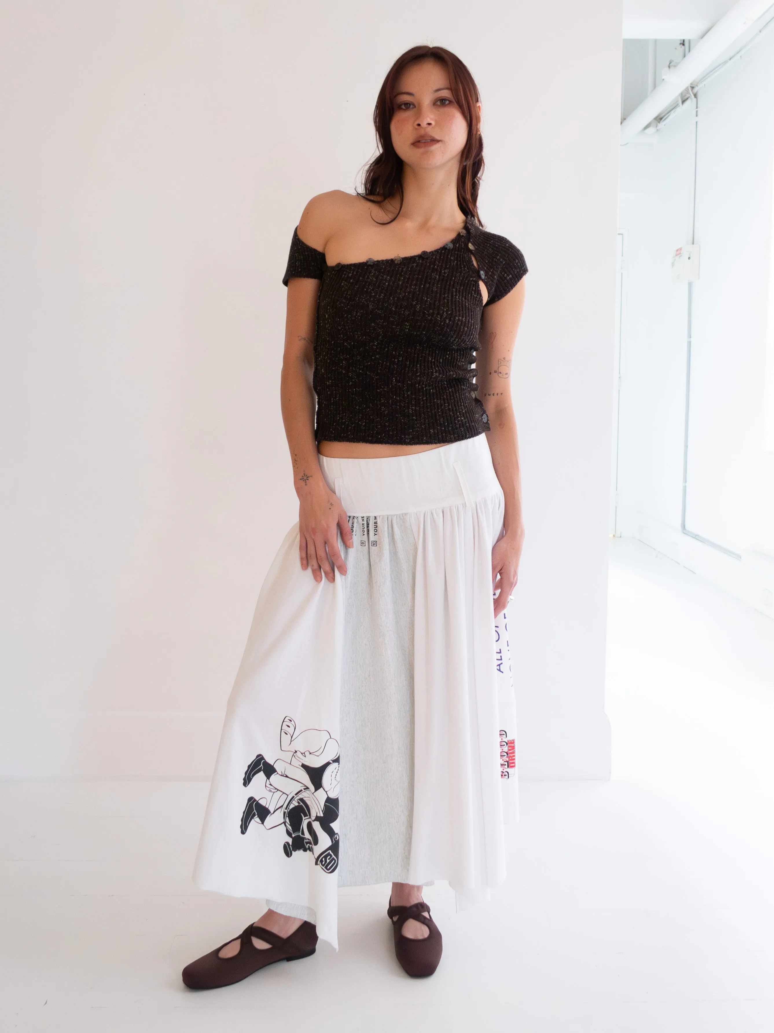 Logo Midi Skirt