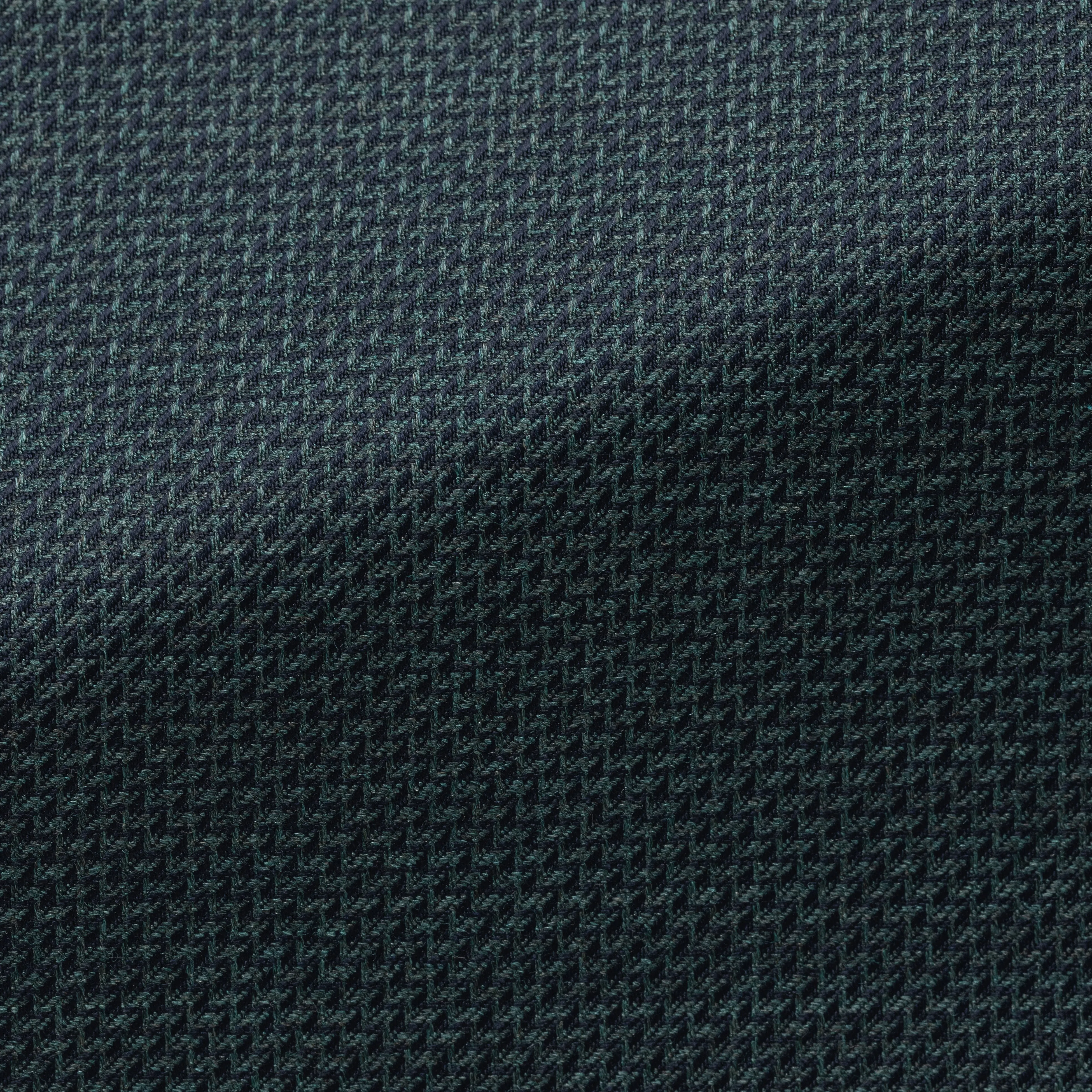 Loro Piana AUSTRALIS Navy Green S150 Wool with Micro Design