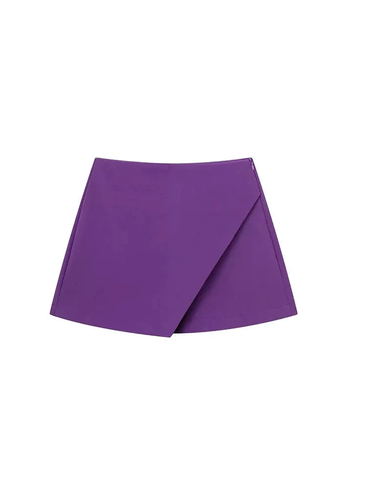 Louise Asymmetrical Skirts Shorts