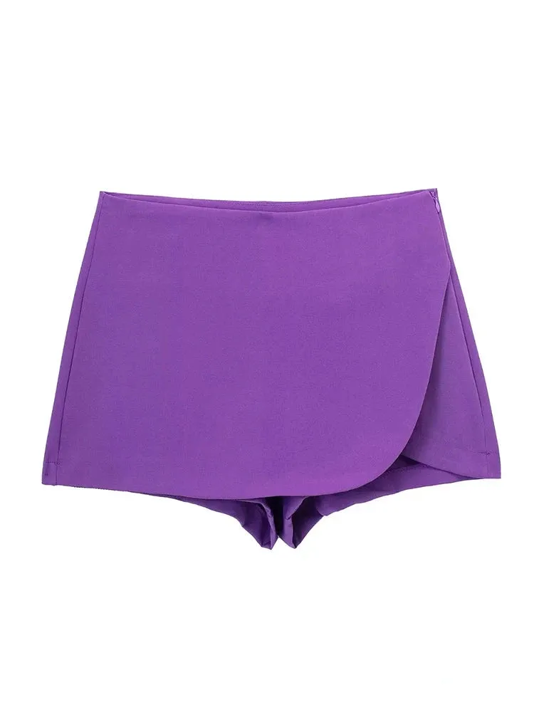 Louise Asymmetrical Skirts Shorts