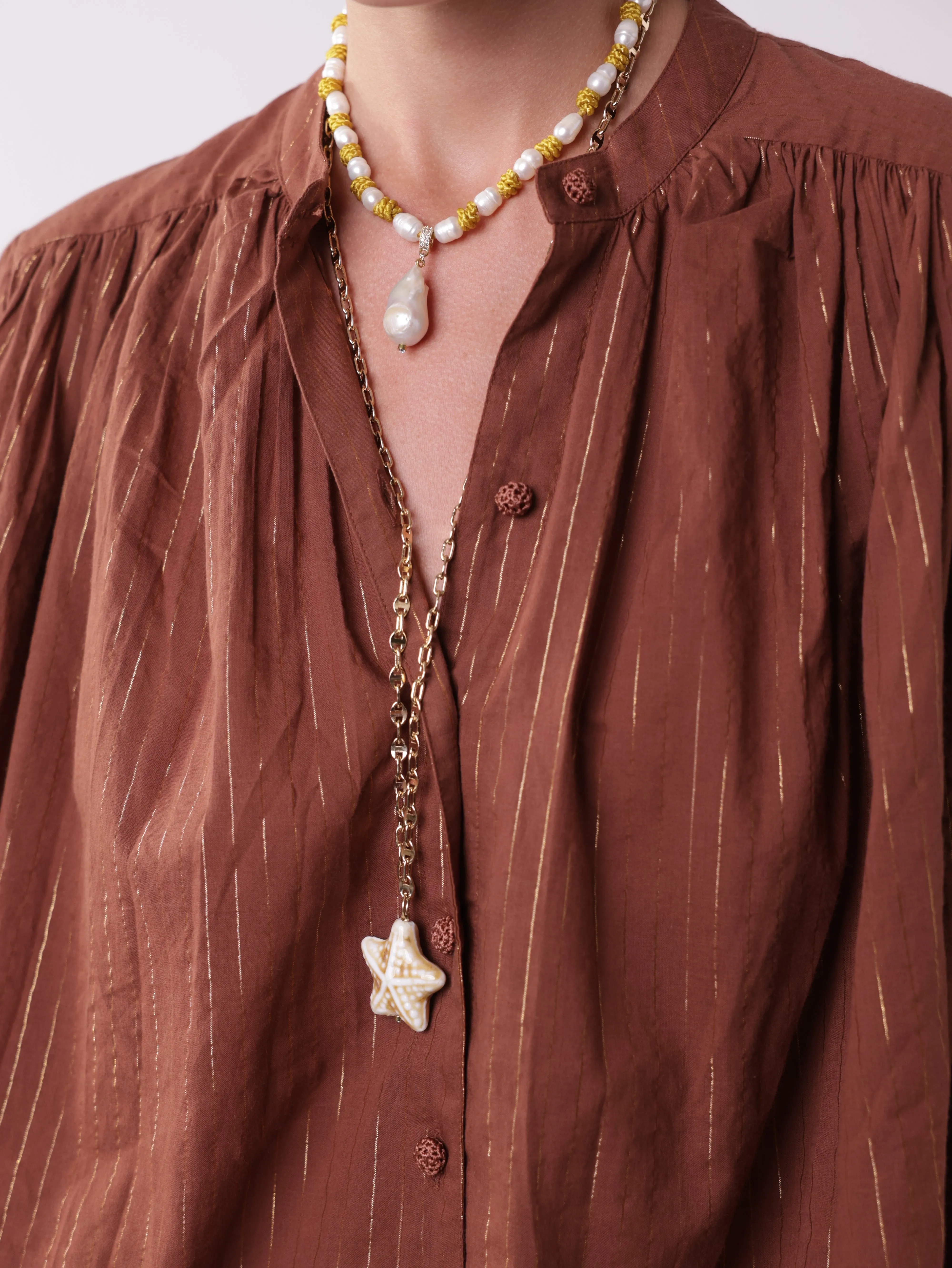 Lurex Bohemian Shirt