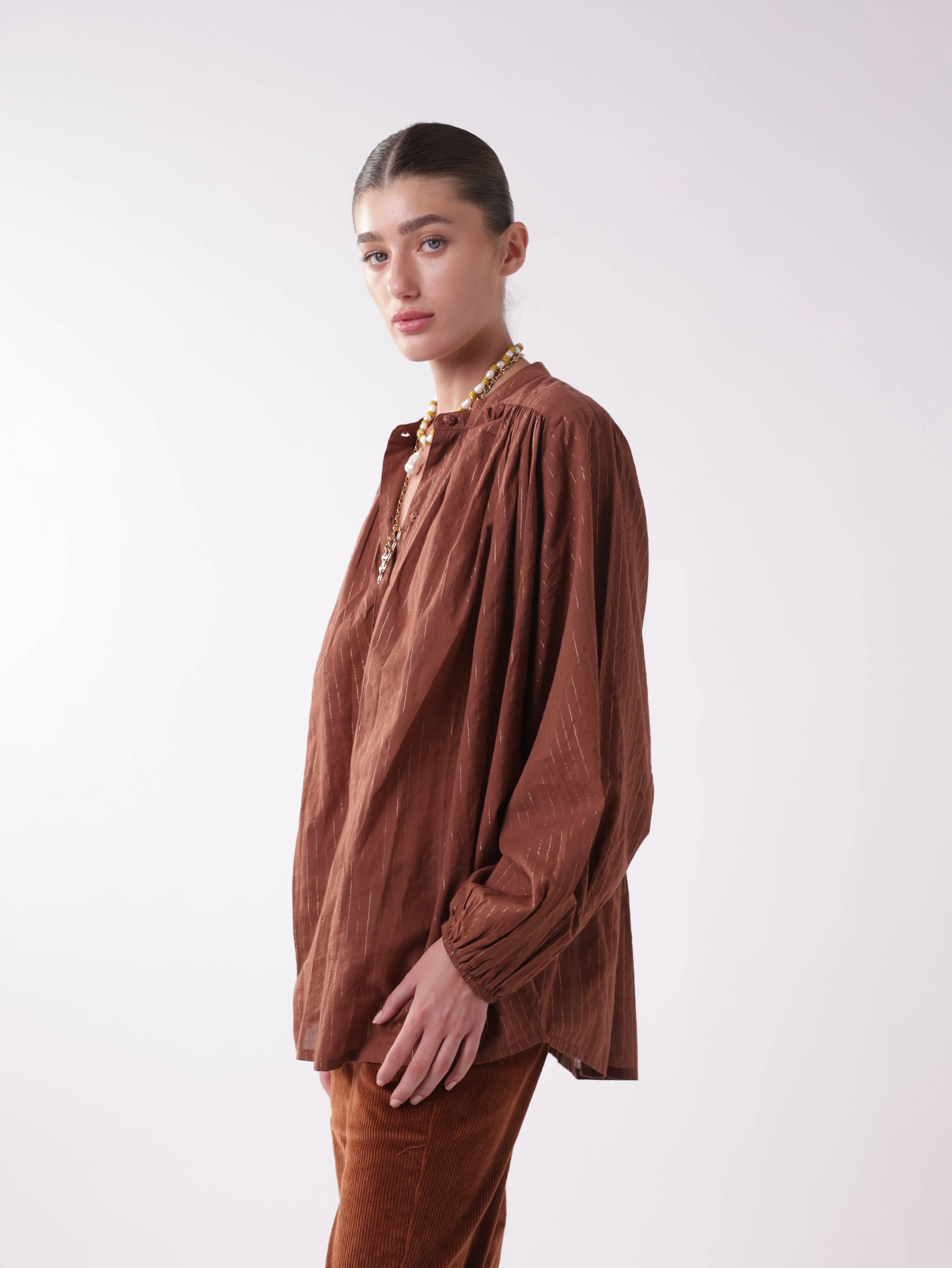 Lurex Bohemian Shirt