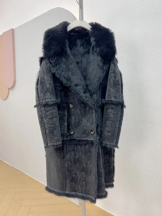 Maeve Faux Fur Shearling Patchwork Coats