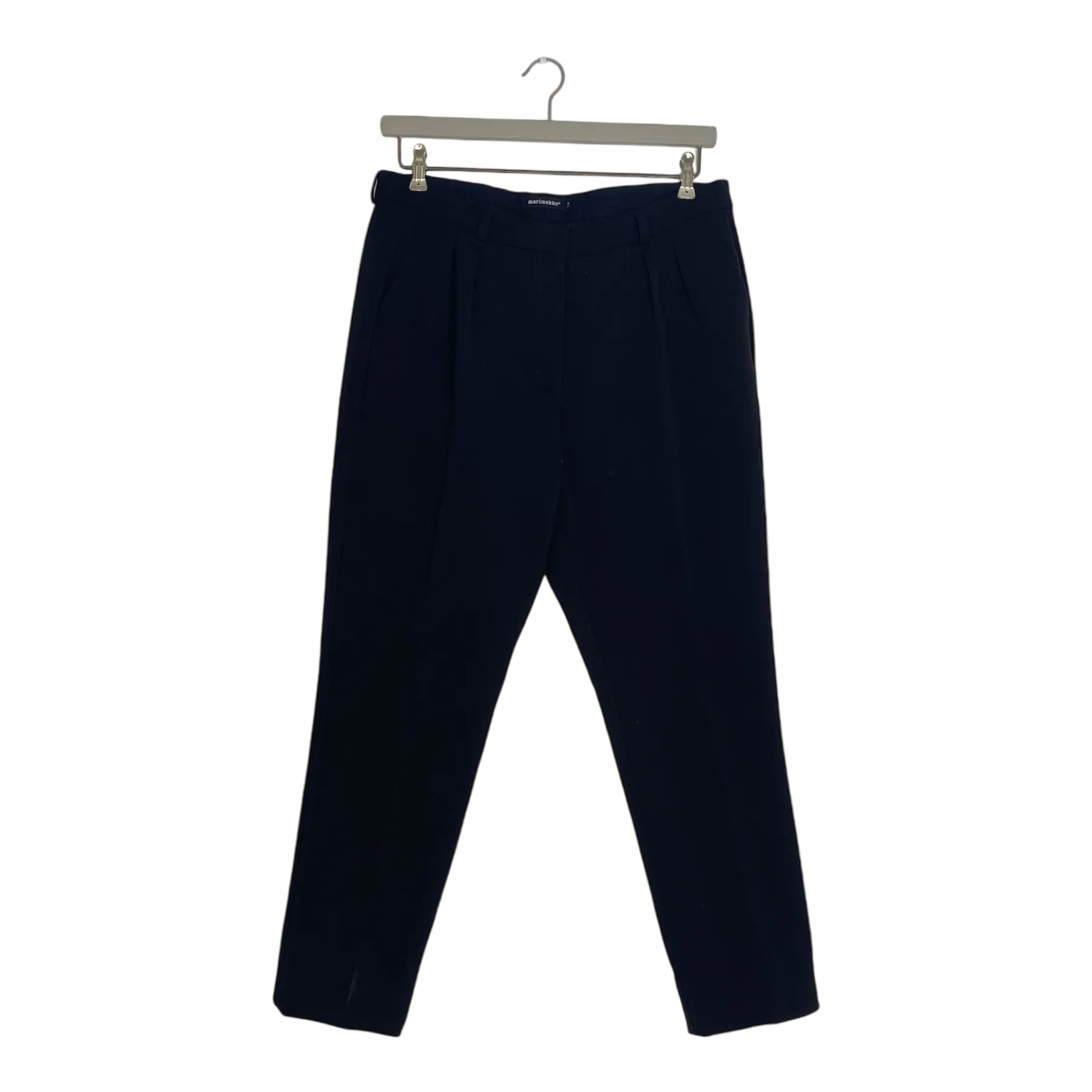 Marimekko hurrikaani wool blend pants, black | woman 42