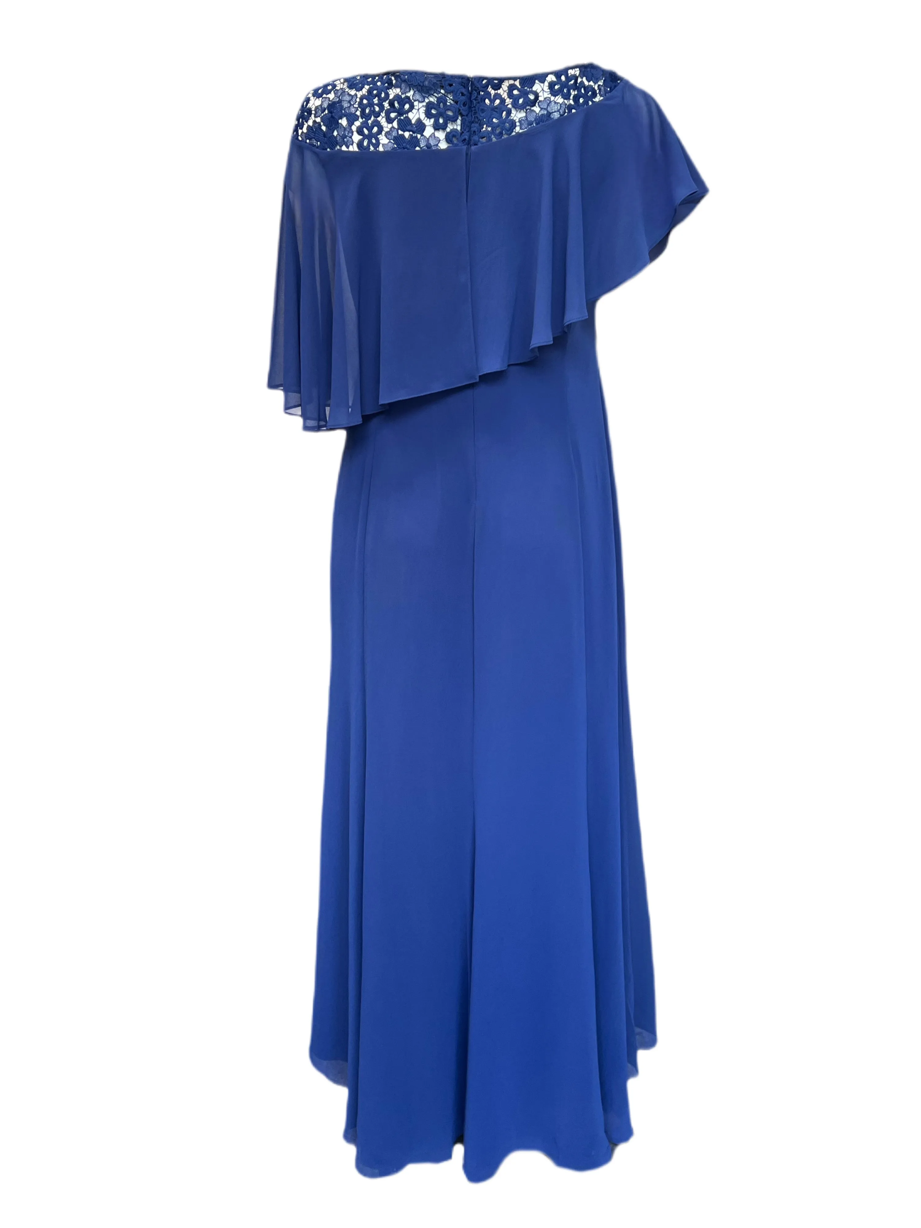Marina Rinaldi Women's Blue Daria Lace Maxi Dress Size 14W/23 NWT