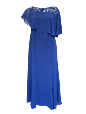 Marina Rinaldi Women's Blue Daria Lace Maxi Dress Size 14W/23 NWT