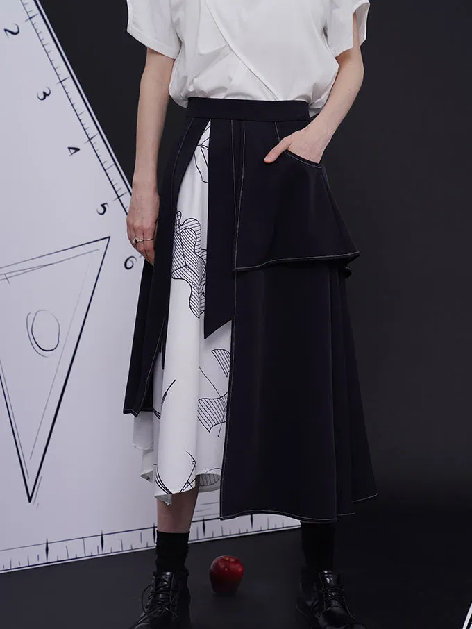 Mathematical theorems and asymmetrical skirts of figures
