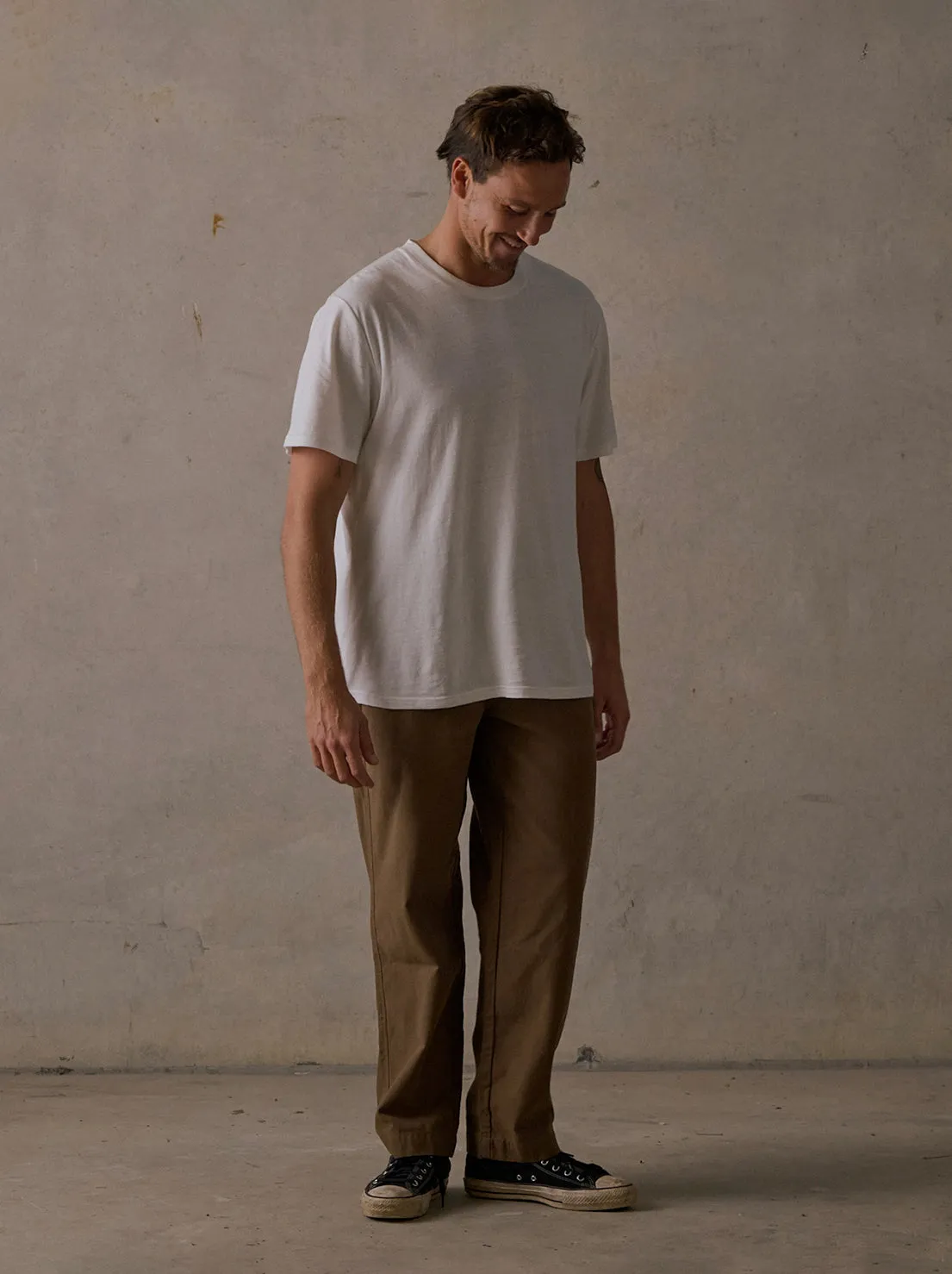 McTavish - Relaxed Twill Pants - Brown