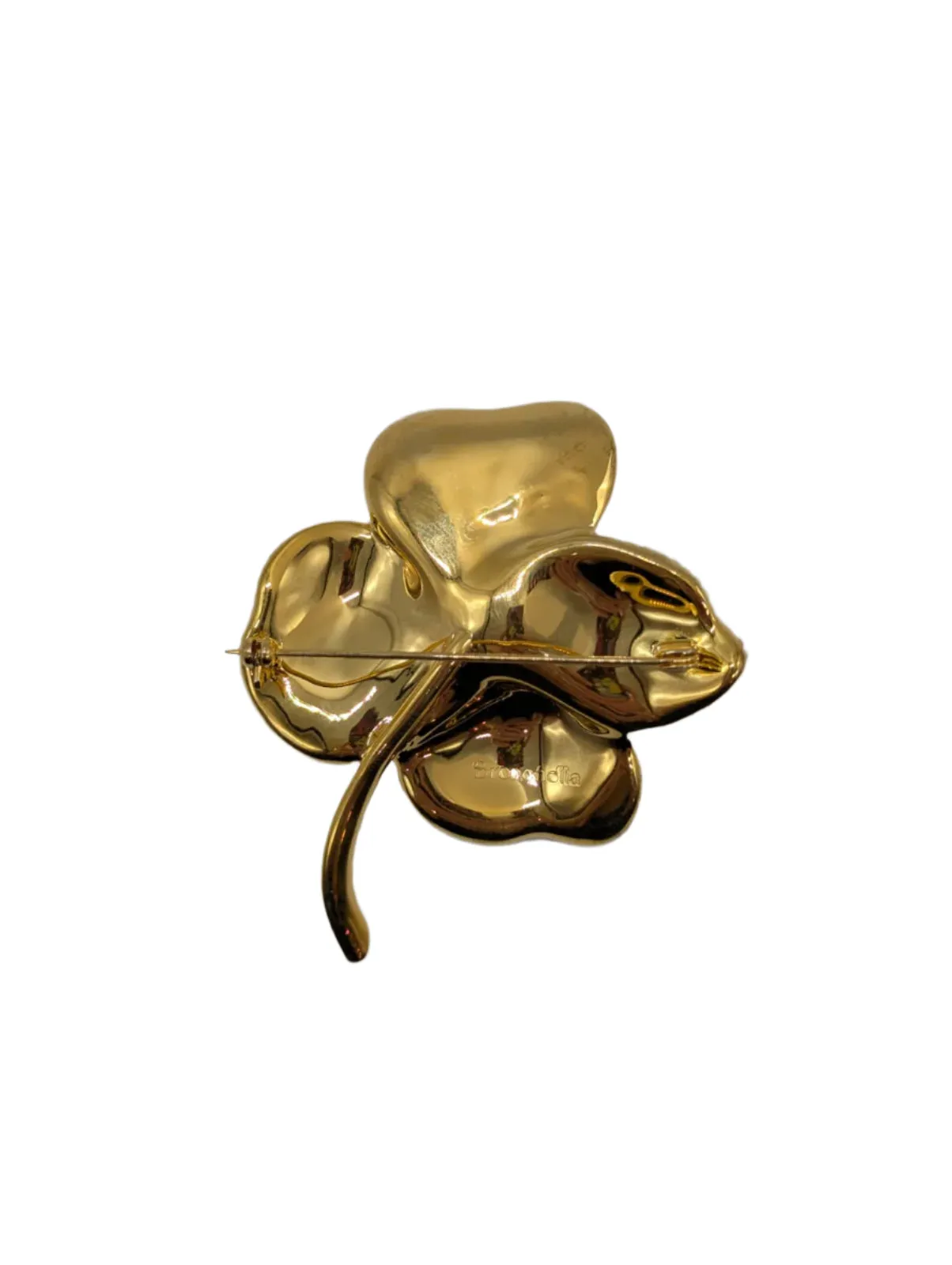 Men's Four Leaf Clover Brooch