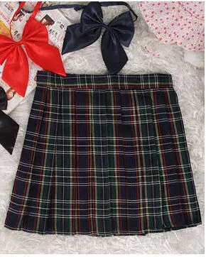 Midi Pleated Women Skirts High Waist Red A-Line Short Skirts Uniforms School Tartan Plaid Skirt Saias