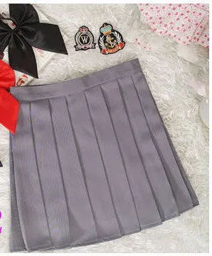 Midi Pleated Women Skirts High Waist Red A-Line Short Skirts Uniforms School Tartan Plaid Skirt Saias