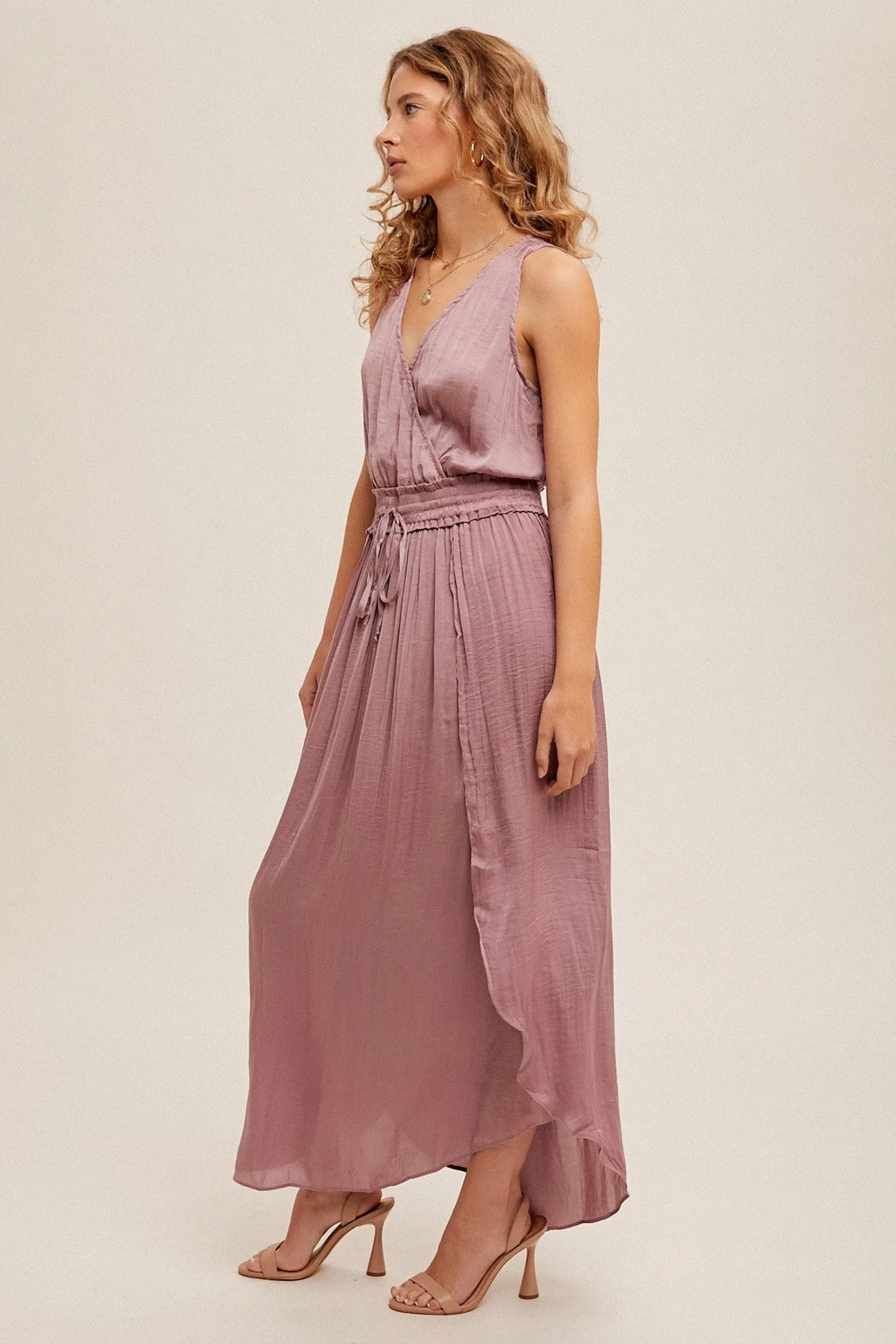 Millie Satin Maxi Dress