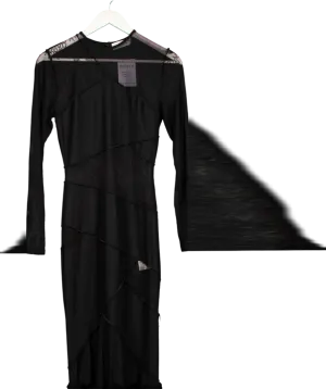 Misha Black Innika Lace Maxi Dress UK S